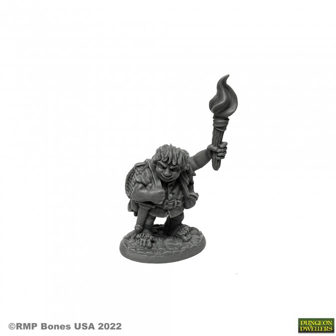 Dungeon Dwellers Gus Greenweevil, Halfling Henchman