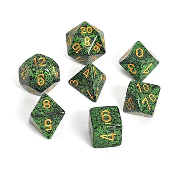 Speckled: Golden Recon Polyhedral 7-Die Set