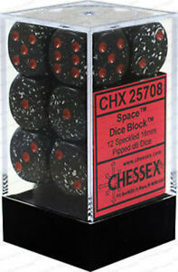 Speckled: Space 16mm D6 Dice Block (12)