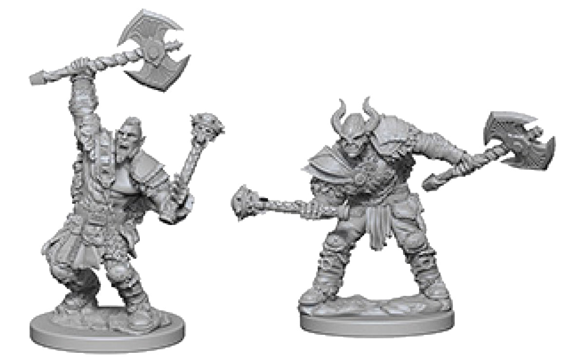 Deep Cuts Unpainted Miniatures - W03 Half-Orc Male Barbarian