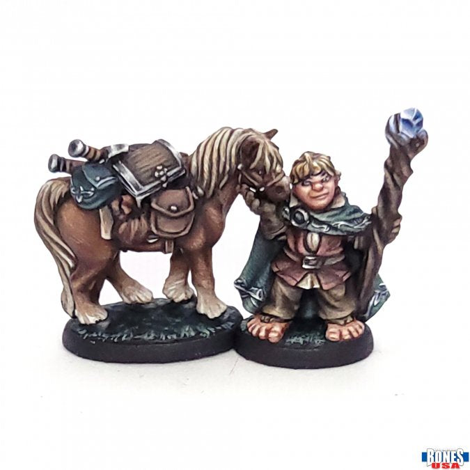 Reaper Legends Dobbin & Boulder Halfling and Pony