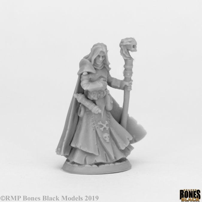 Reaper Bones Black Dark Elf Wizard Drow Wizard