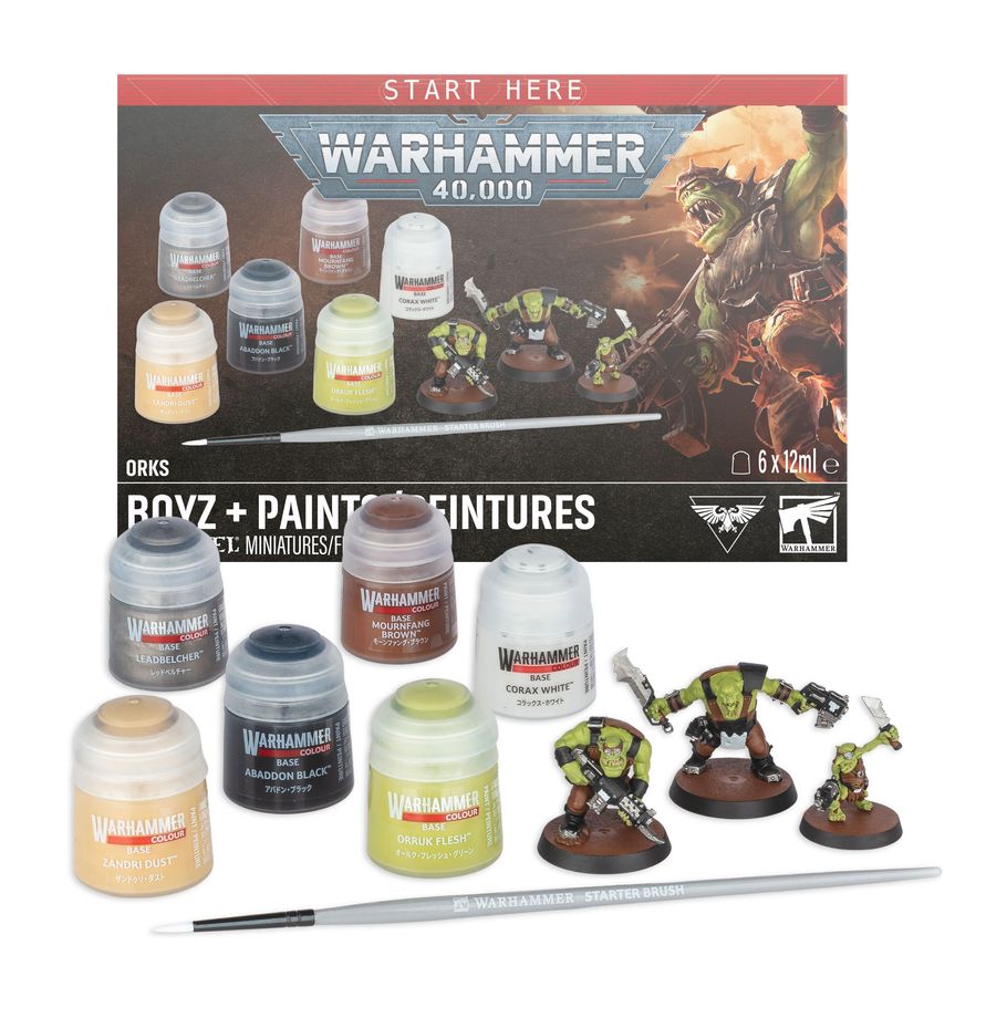 Warhammer Orks: Boyz + Paints