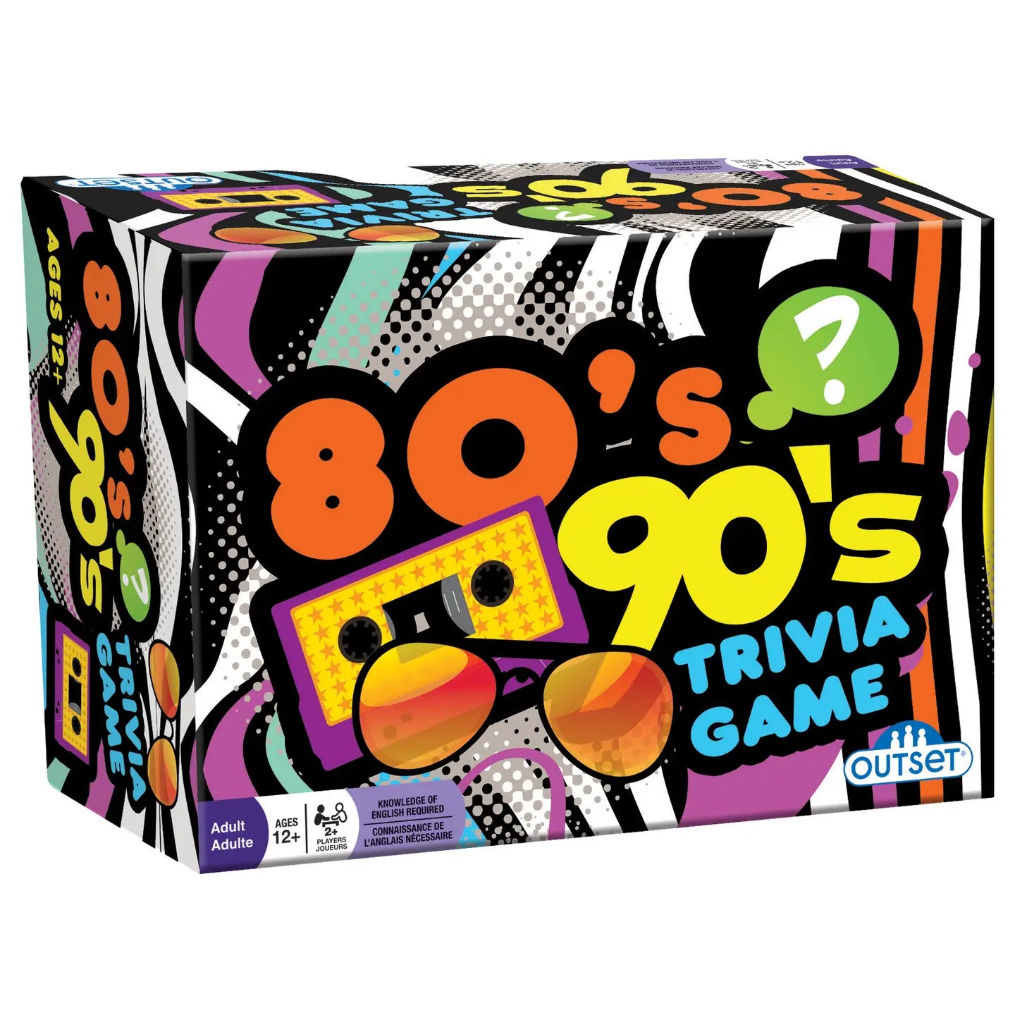 80's & 90's Trivia Card Game