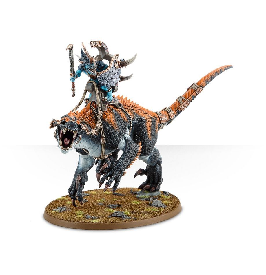 Seraphon: Saurus Scar-Veteran on Aggradon