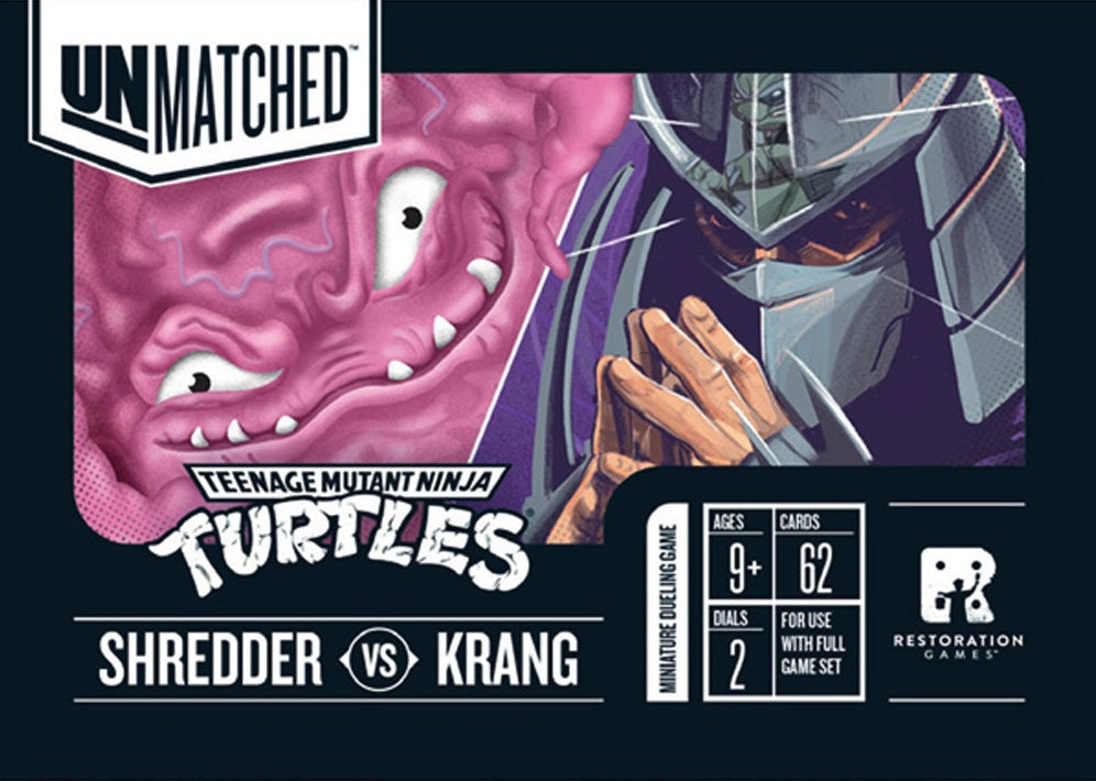 Unmatched Adventures: Teenage Mutant Ninja Turtles Shredder vs Krang Hero Deck