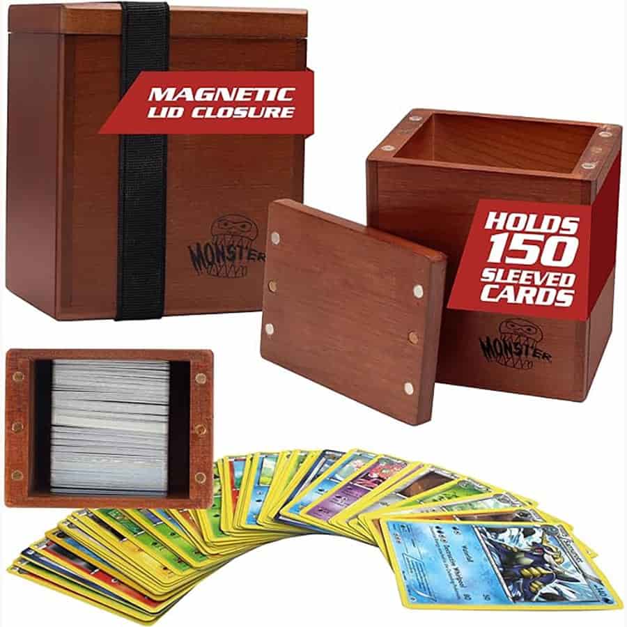 Wooden Deck Box - Cherry finish