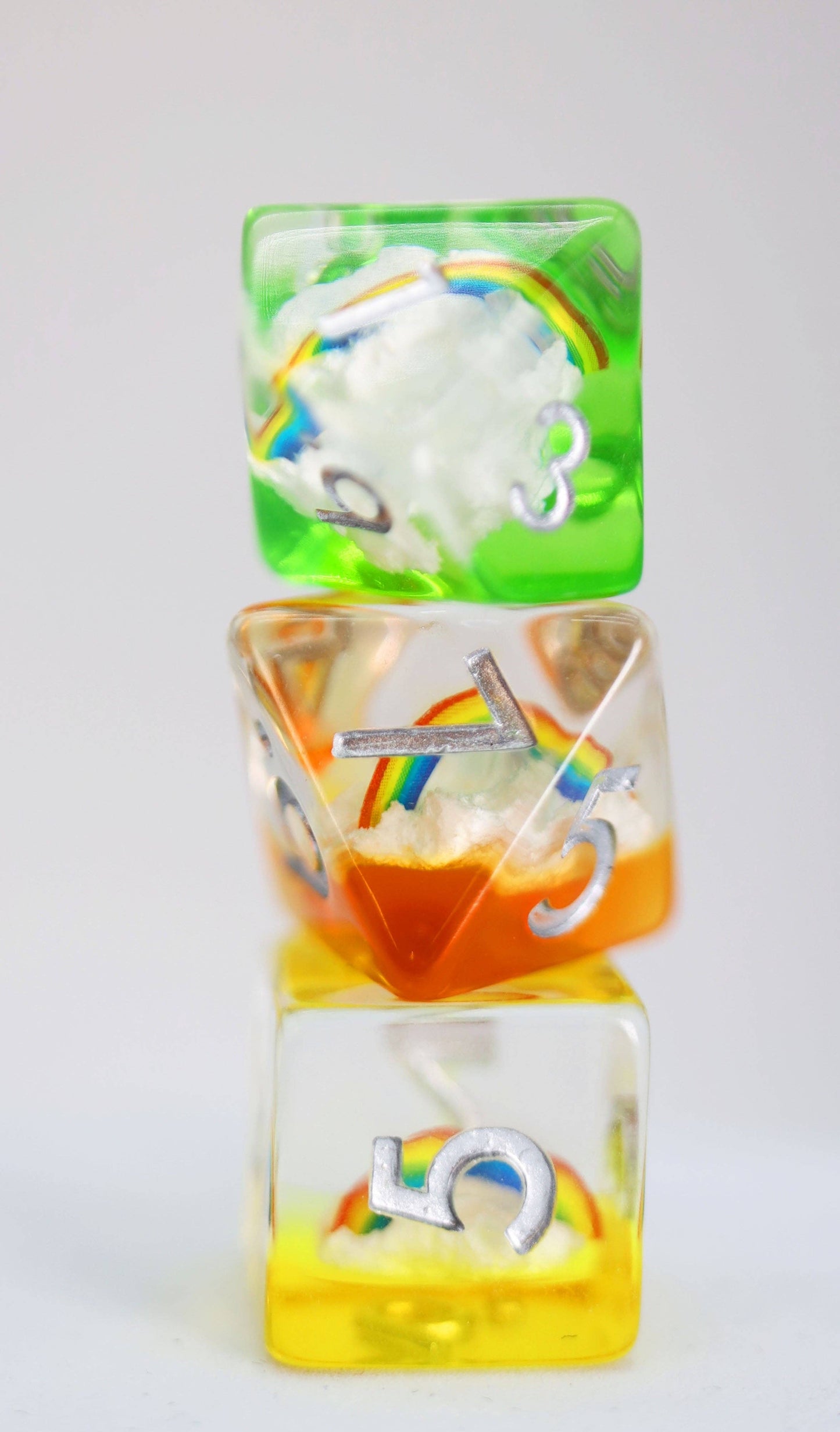 Double Rainbow RPG Dice Set