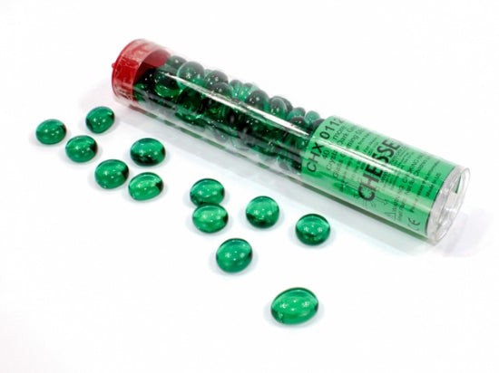 Glass Stones in Tube - Dark Green
