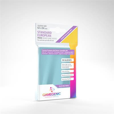 PRIME Sleeves: Standard European (62 x 94 mm)