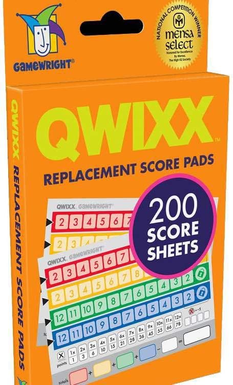 Qwixx Replacement Score Pads