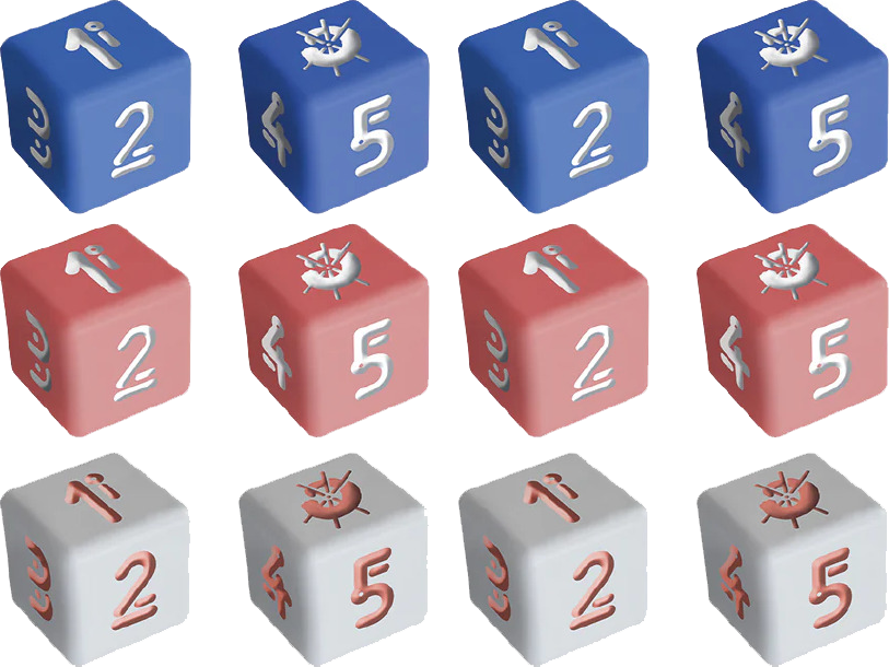 ION Heart Dice Set
