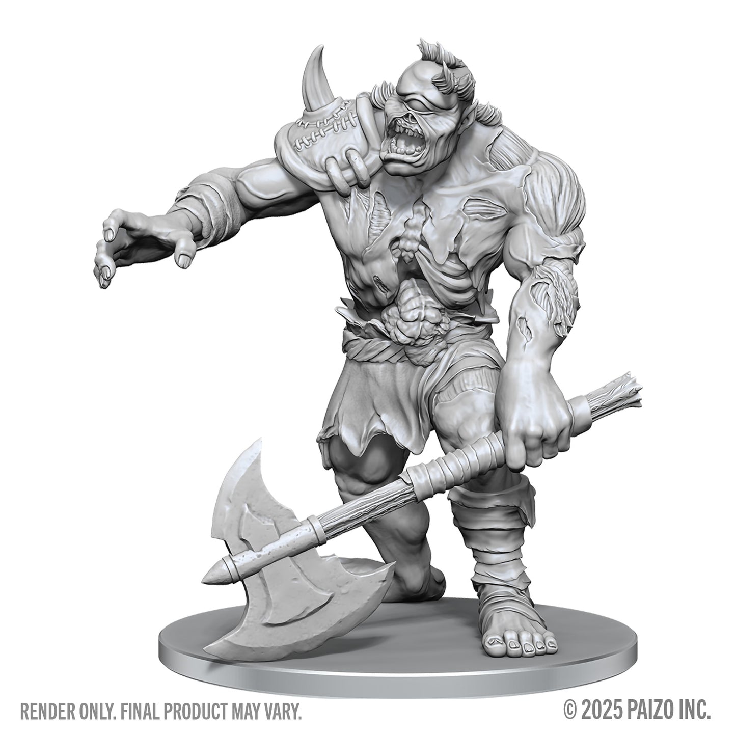 Pathfinder Battles Deep Cuts Unpainted Miniatures: W28 Dread Zombie Cyclops