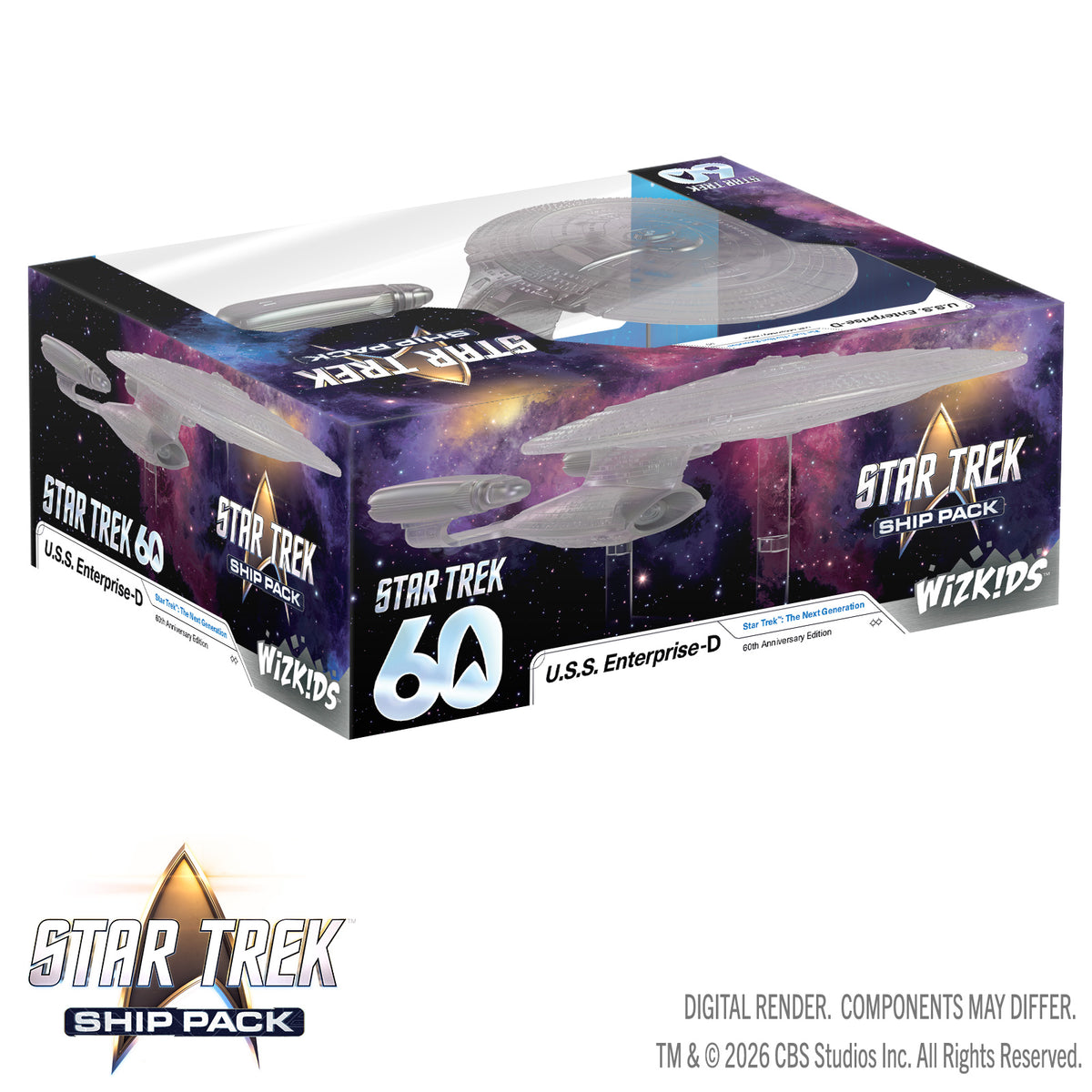 Star Trek Into the Unknown: Ship Pack: U.S.S. Enterprise-D 60th Anniversary Edition