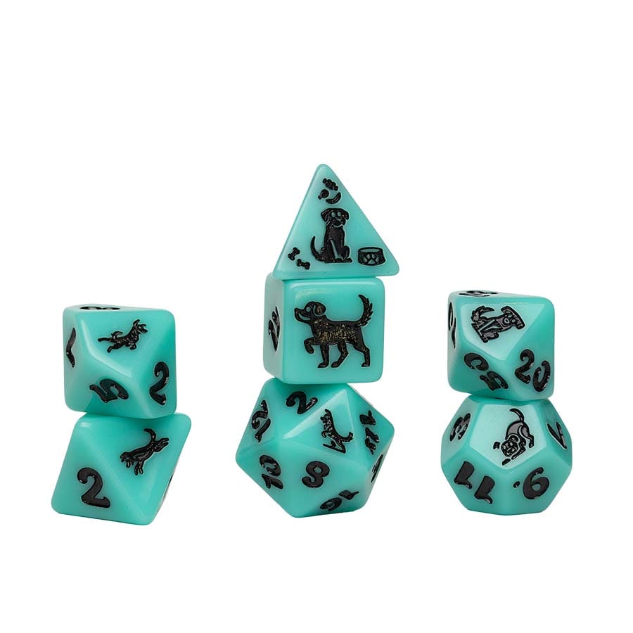 7ct Animal Dice: Seafoam Shepherd