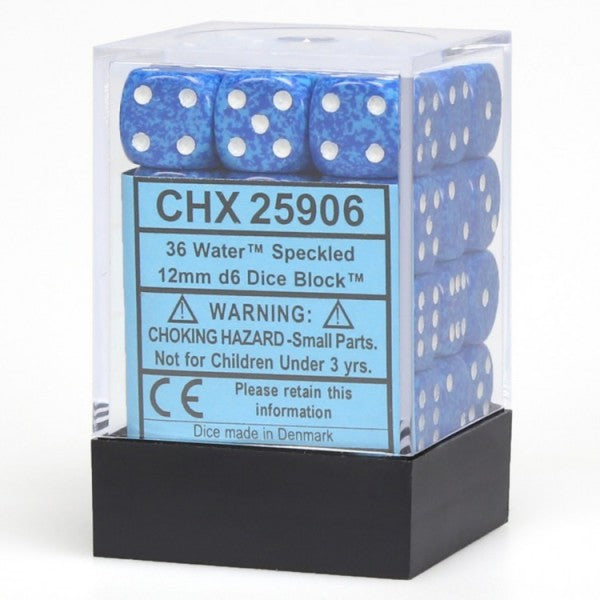 Speckled: Water 12mm D6 Dice Block (36)