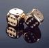 Gold Metallic 16mm D6 Dice Pair