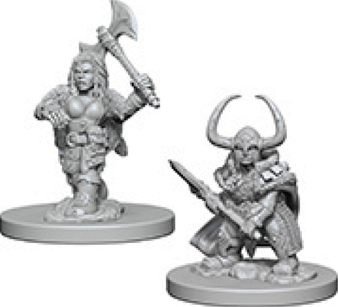 Nolzur's Marvelous Unpainted Miniatures - Dwarf Female Barbarian