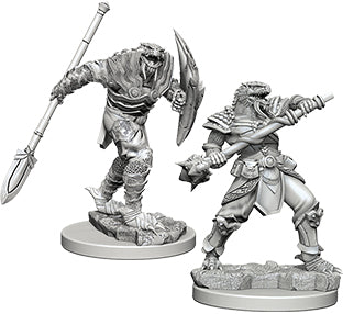 Nolzur's Marvelous Unpainted Miniatures - Dragonborn Male Fighter with Spear