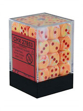 Festive: Sunburst/Red 12mm D6 Dice Block (36)