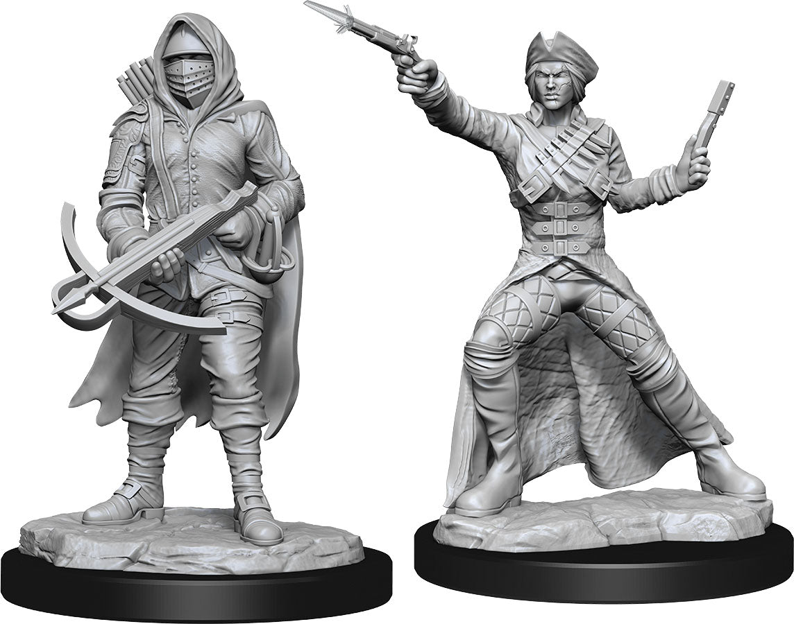 Deep Cuts Unpainted Miniatures - Bounty Hunter & Outlaw