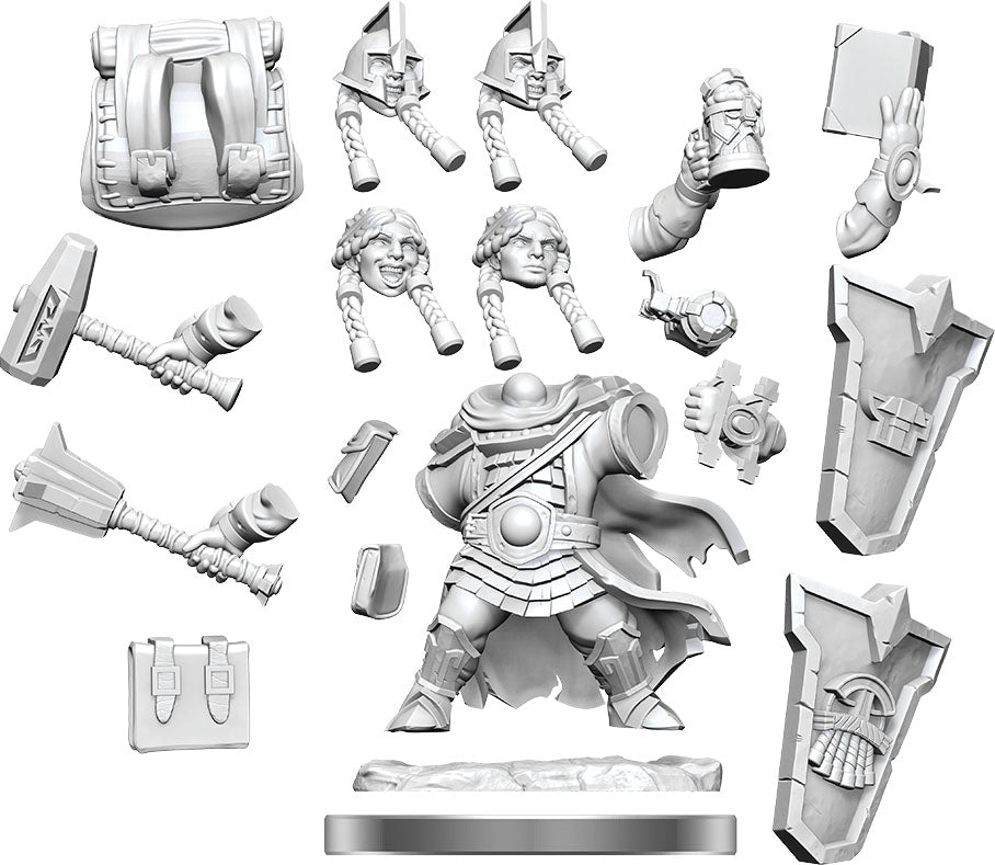 Frameworks Figures: Dwarf Cleric Female