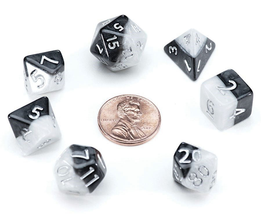 Mighty Tiny Dice : Yin Yang (7 Polyhedral Dice Set)