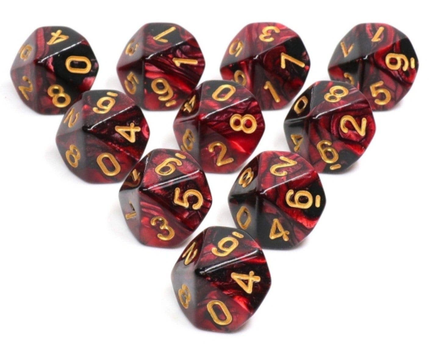 10 piece D10s - Jokers Wild