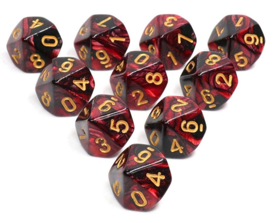 10 piece D10s - Jokers Wild