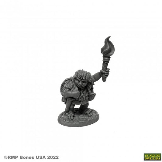 Dungeon Dwellers Gus Greenweevil, Halfling Henchman
