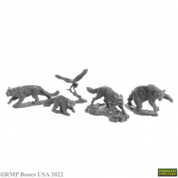 Reaper Bones USA Animal Companions (5) (77216)