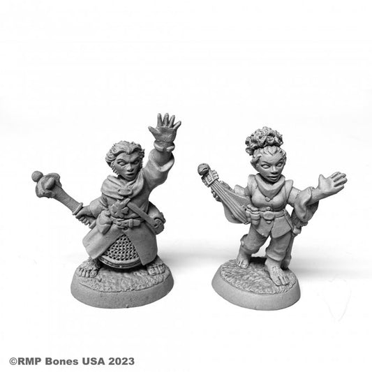 Dungeon Dwellers Bones: Halfling Cleric and Bard