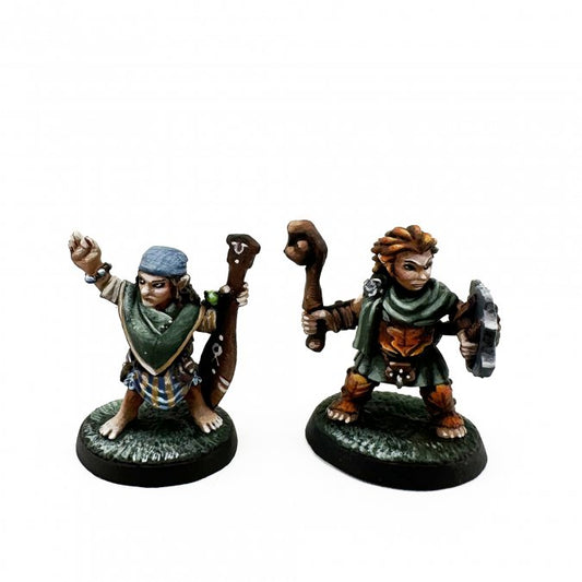 Dungeon Dwellers Bones: Halfling Druid and River Witch