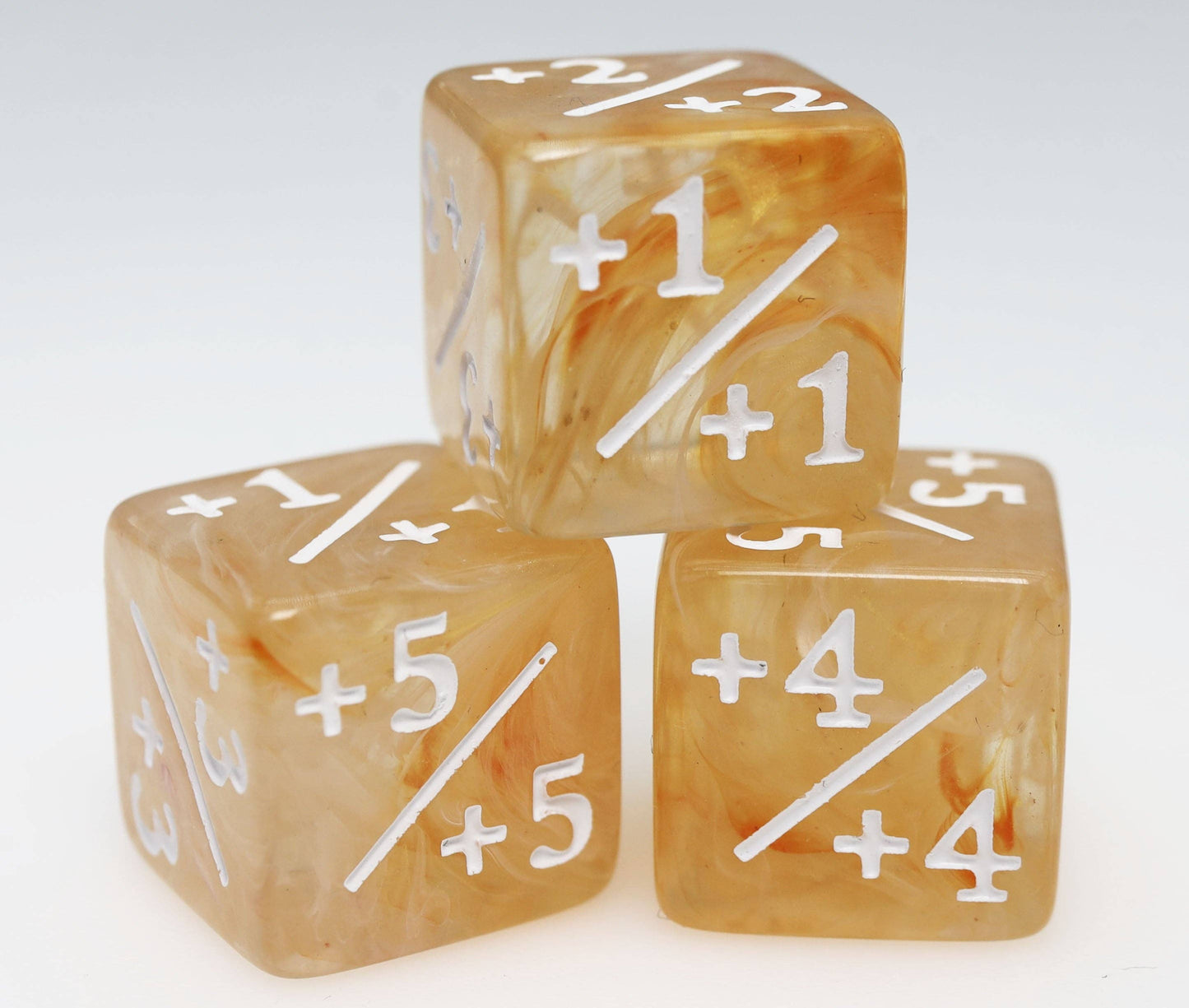 Orange & White +1/+1 Magic Counters