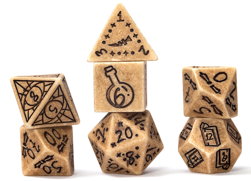 RPG Dice Set (7): Illusory Stone - Sandstone