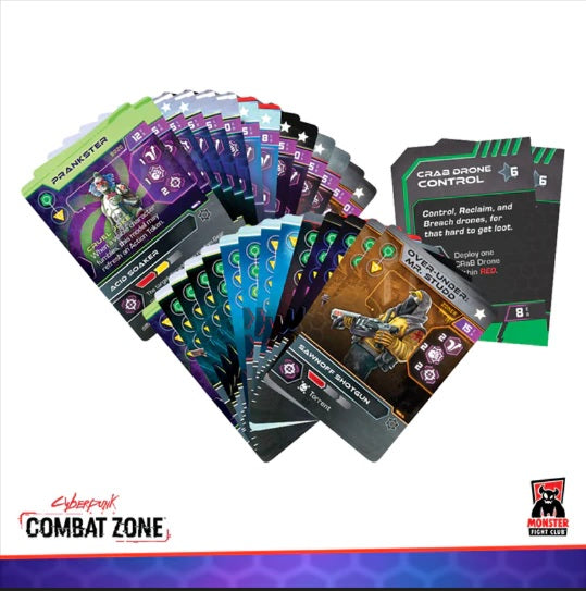 Cyberpunk RED: Combat Zone - RPG Character Card Pack