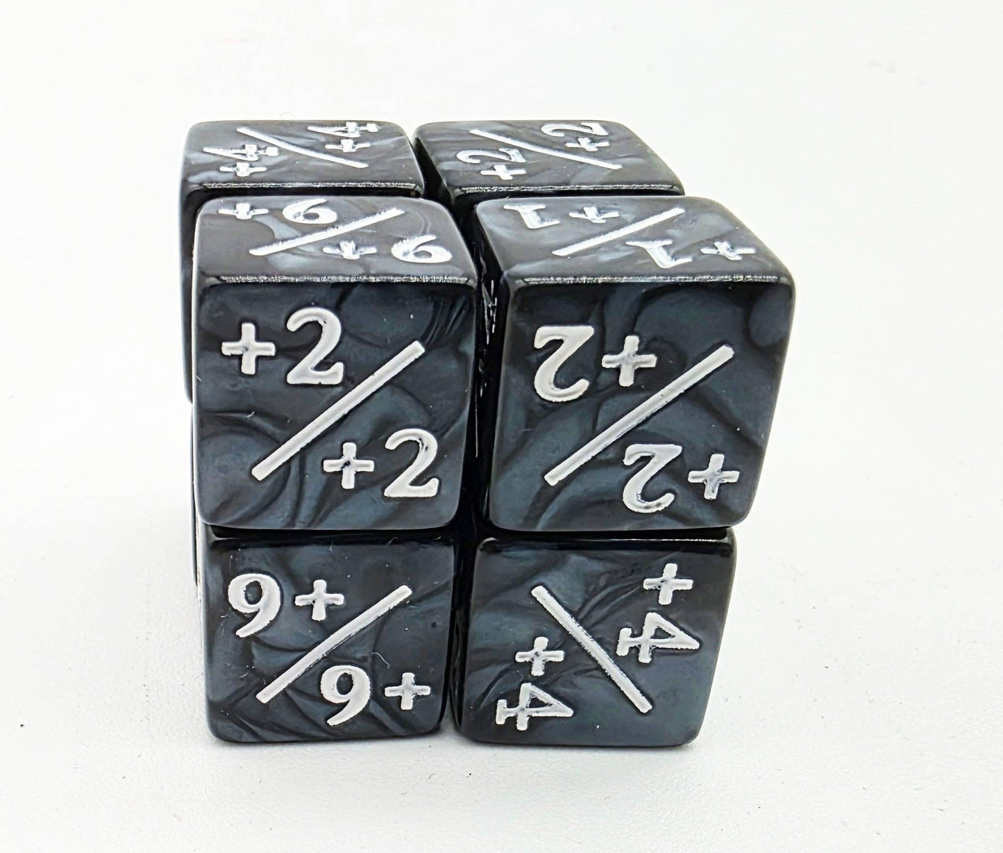Pearl Black with White +1/+1 Magic Counters