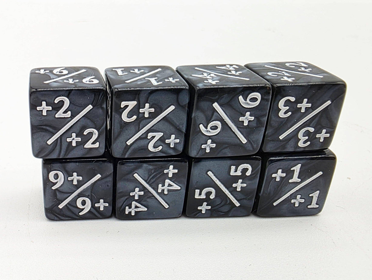 Pearl Black with White +1/+1 Magic Counters