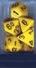 Opaque: Set Yellow/Black Polyhedral 7-Die Set