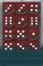 Opaque: Red/White 12mm D6 Dice Block (36)
