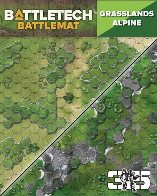 BattleTech: BattleMat - Alpine/Grasslands C