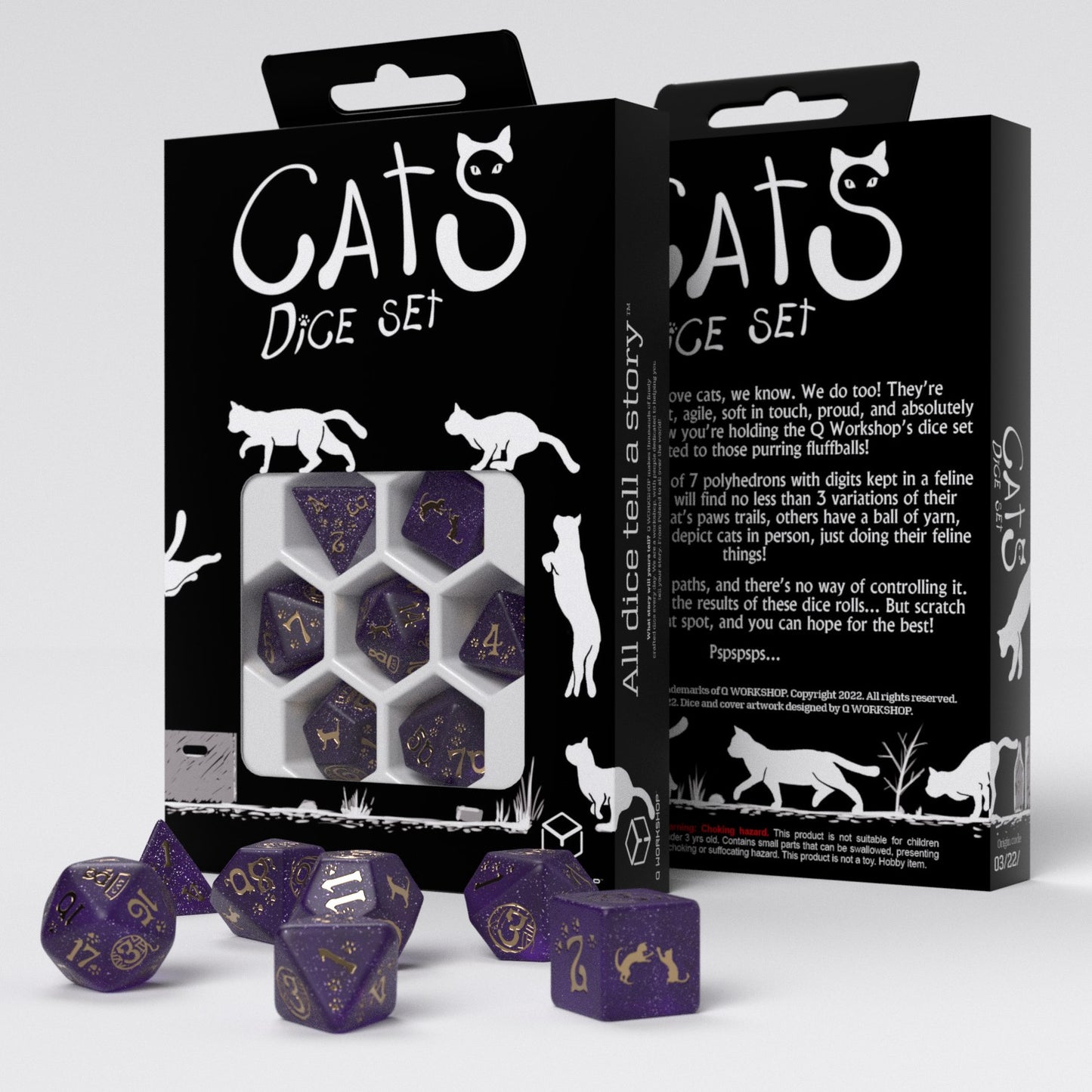 Cats Dice Set Purrito (7)