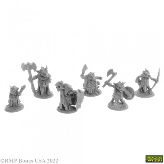 Dungeon Dwellers Bones: Ratpelt Kobold Leaders (6)