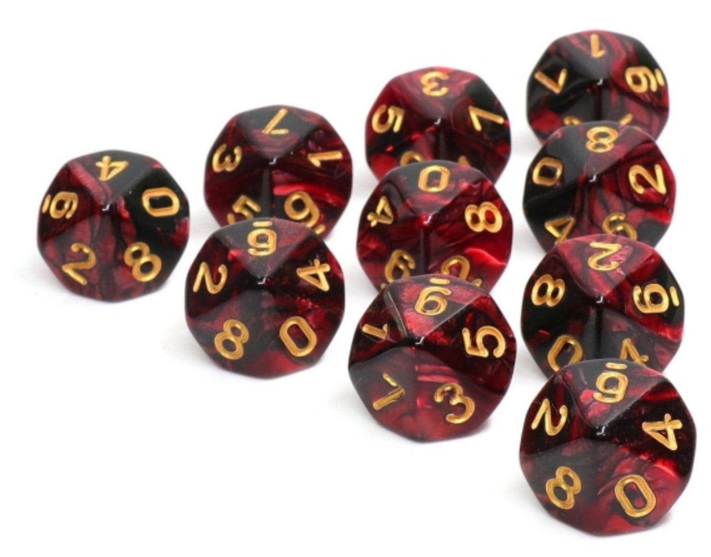 10 piece D10s - Jokers Wild
