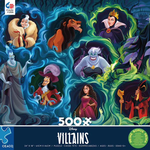 500 Piece Puzzle - Disney Villains