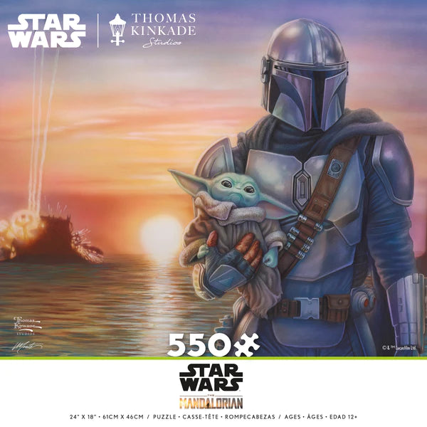 Thomas Kinkade Star Wars Mandalorian A New Direction 550 Piece Jigsaw Puzzle