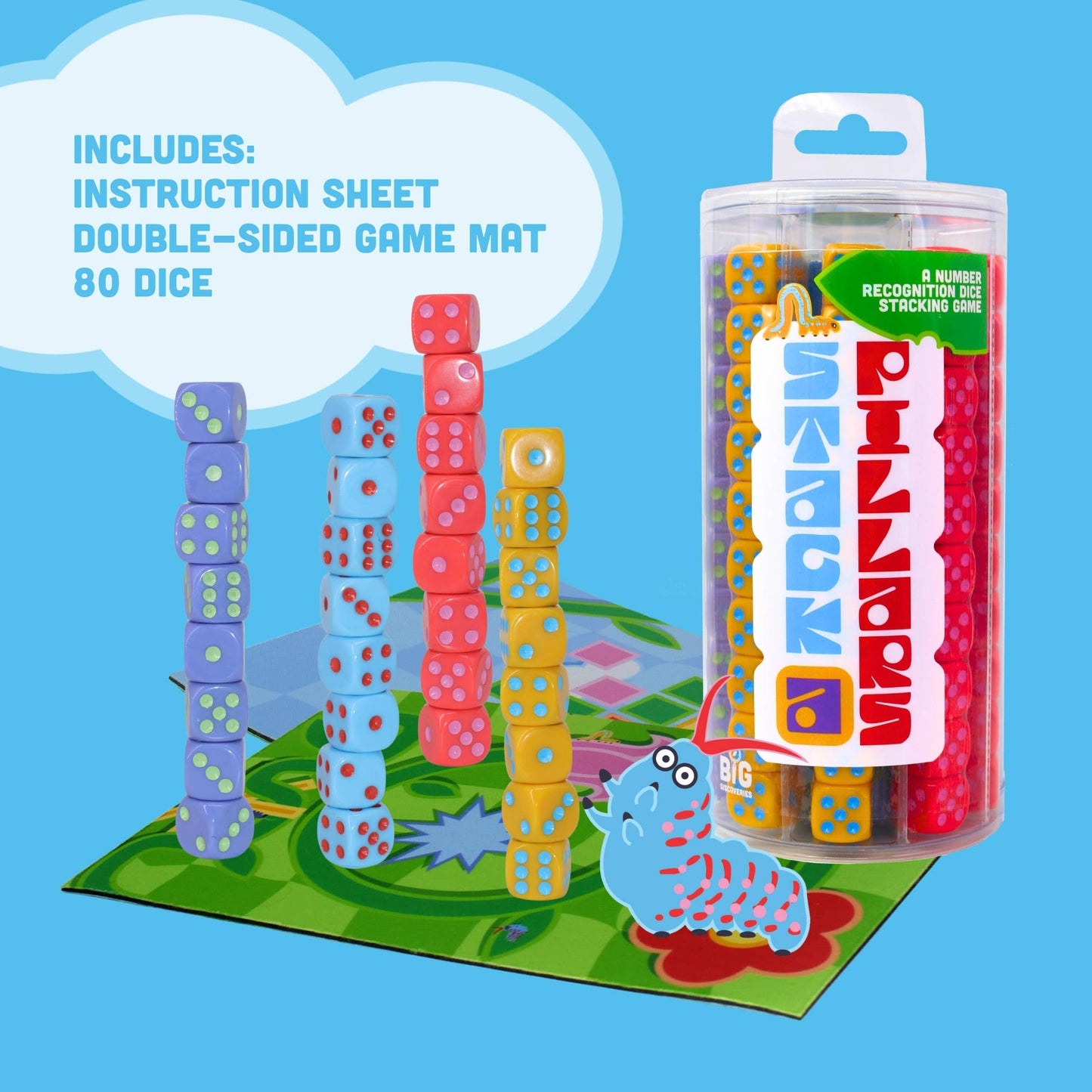 Stack-a-Pillars - Family Dice Stacking Game