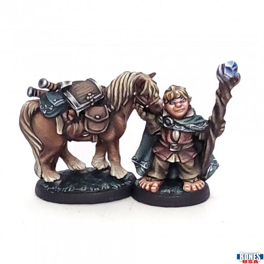 Reaper Legends Dobbin & Boulder Halfling and Pony