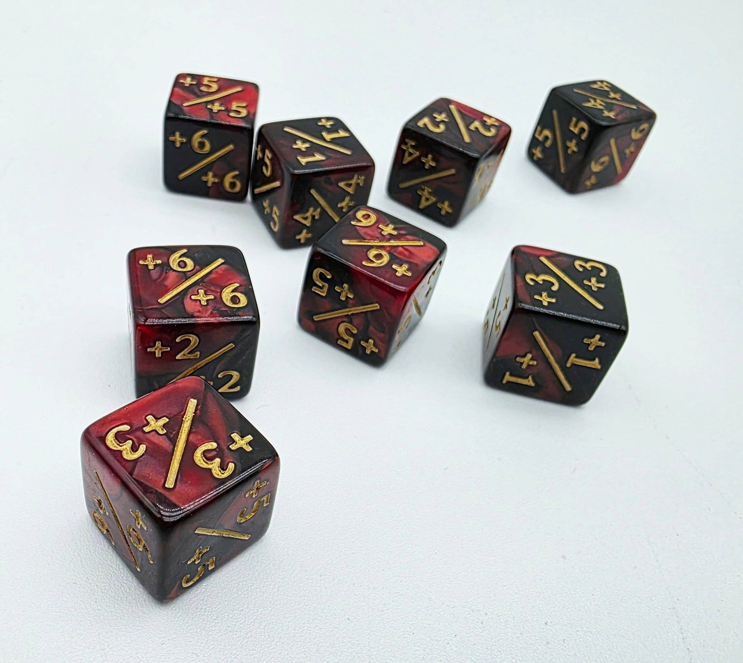 Red & Black +1/+1 Magic Counters
