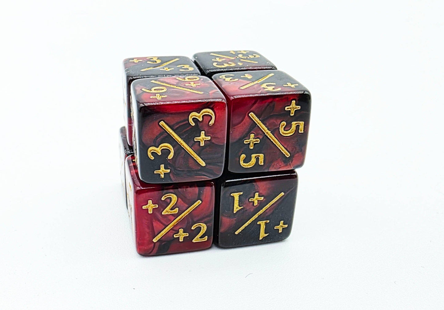Red & Black +1/+1 Magic Counters